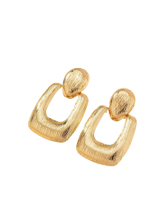 Square drop earrings