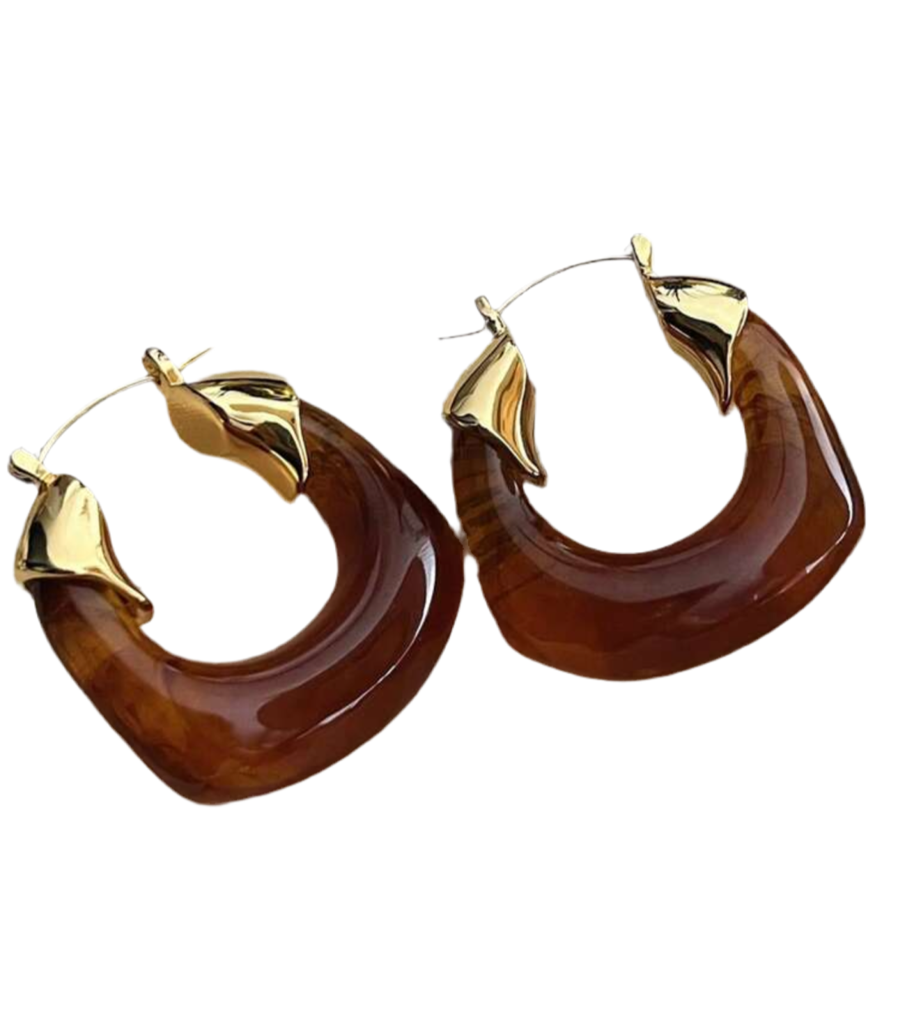 Amber earrings