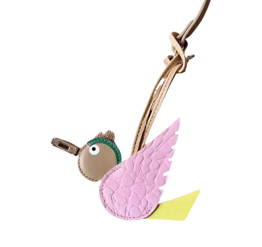 Pink bird charm