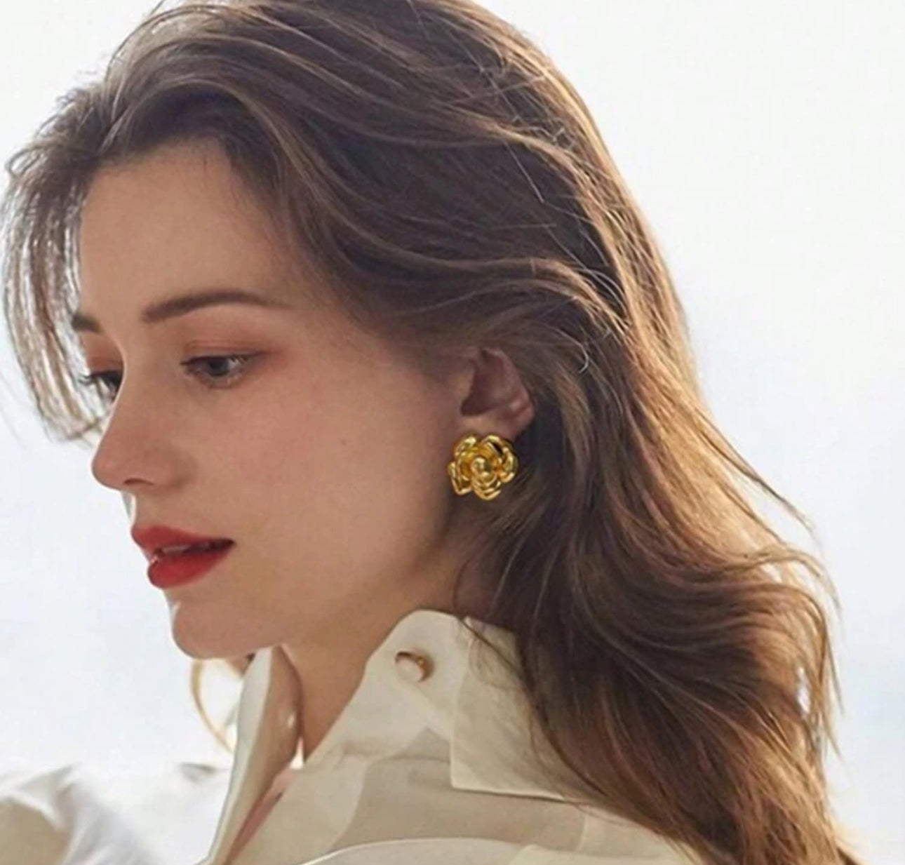 Flower Gold earrings