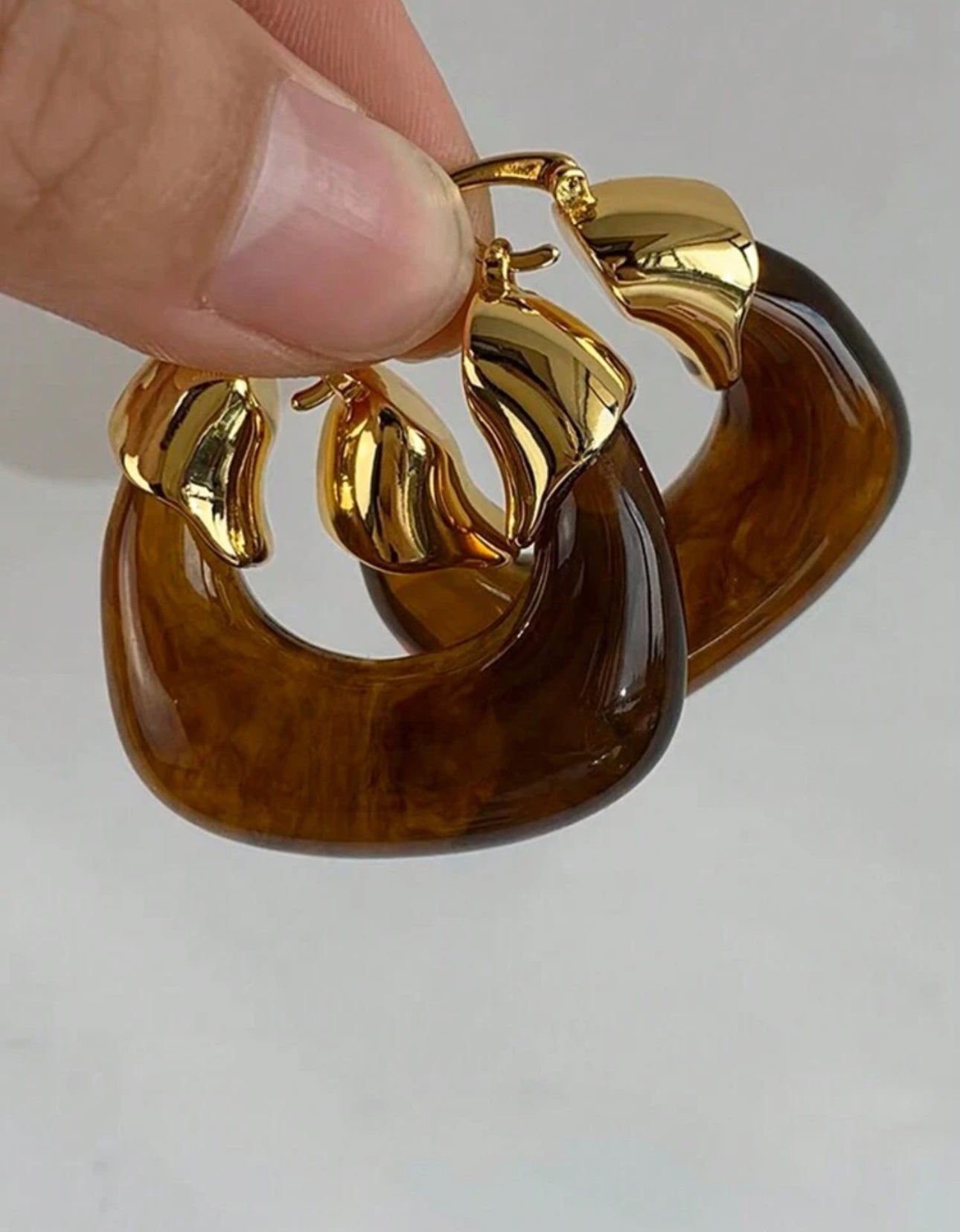 Amber earrings