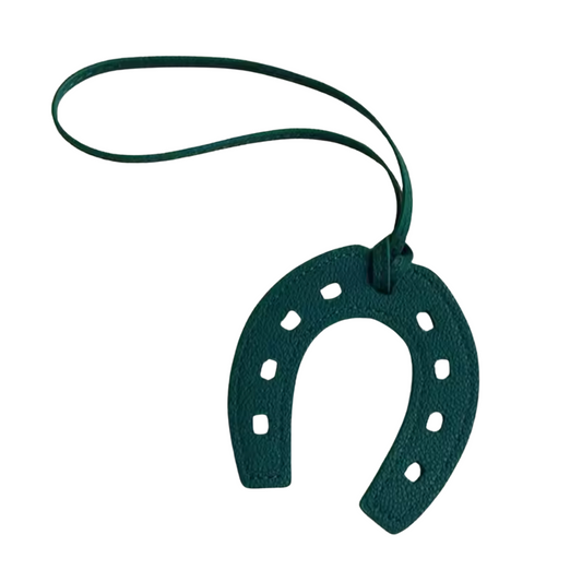 Horse shoe charm - Green