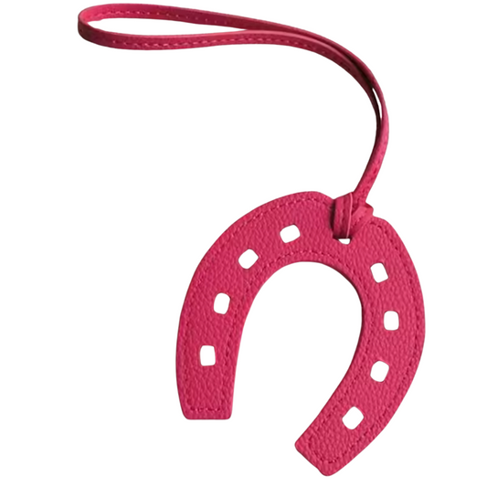 Horse shoe charm - Pink